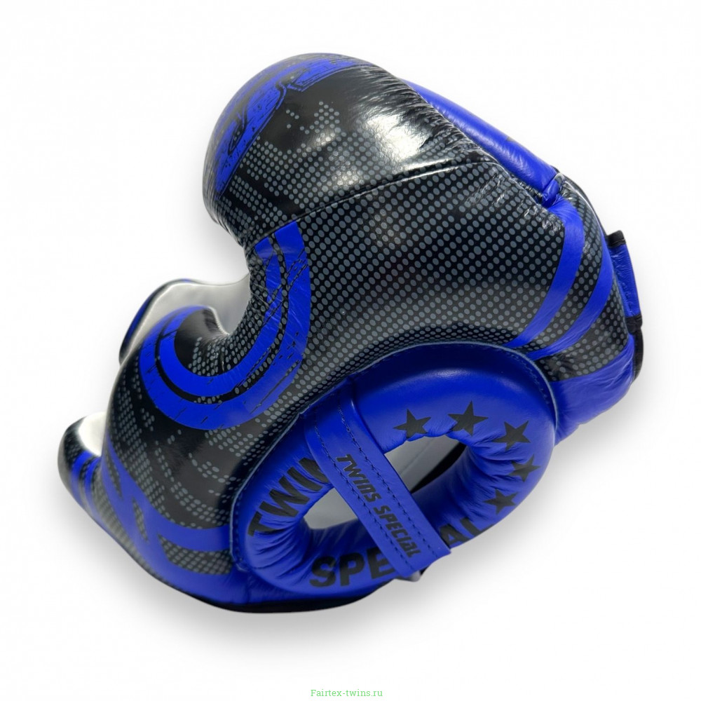 Шлем боксерский Twins Special FHGL3-TW5 black blue XL