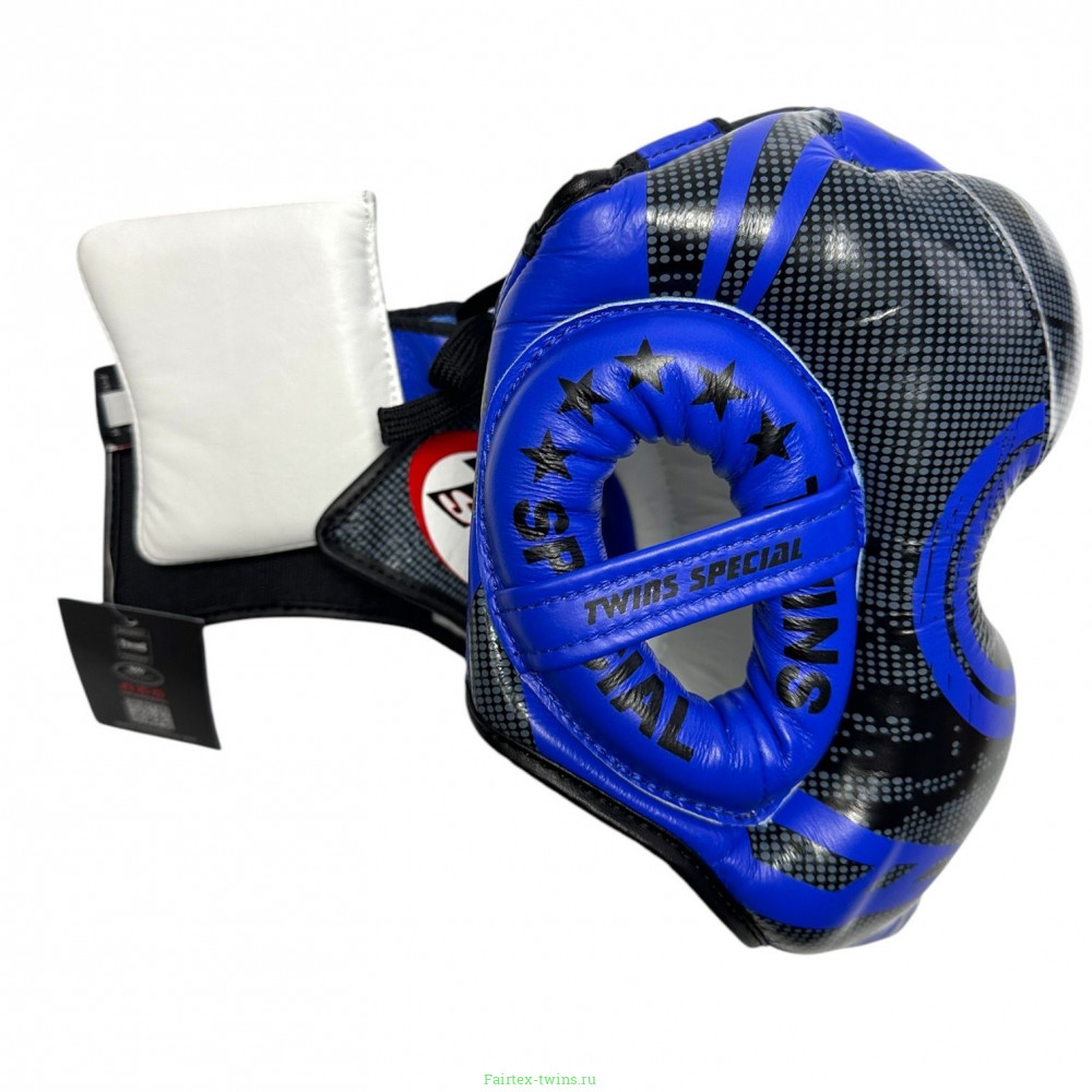 Шлем боксерский Twins Special FHGL3-TW5 black blue XL