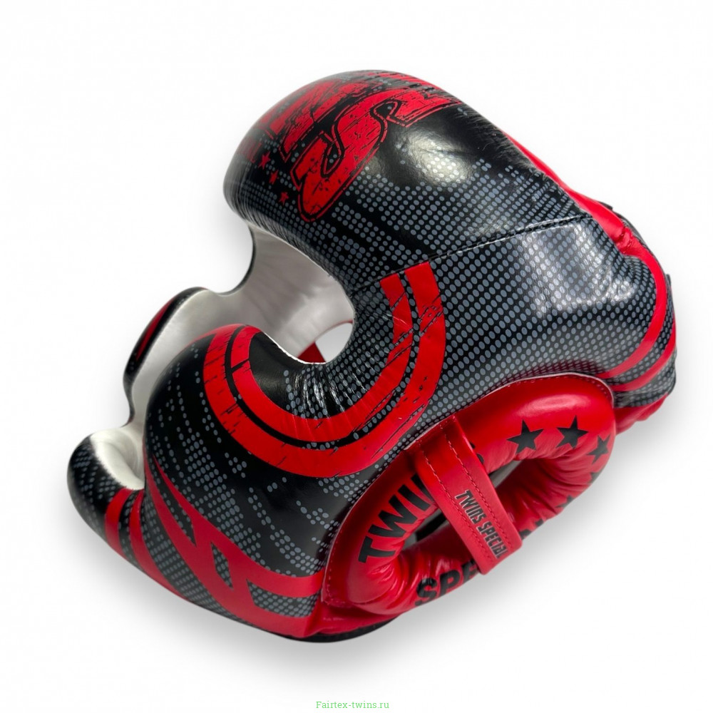 Шлем боксерский Twins Special FHGL3-TW5 black red L