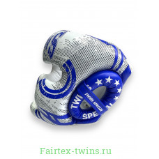 Шлем боксерский Twins Special FHGL3-TW5 white blue XL