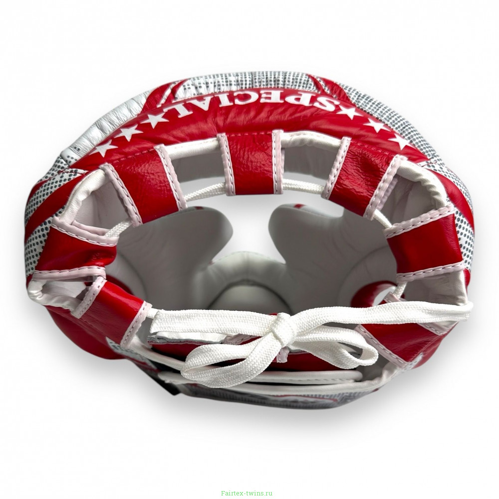 Шлем боксерский Twins Special FHGL3-TW5 white red L