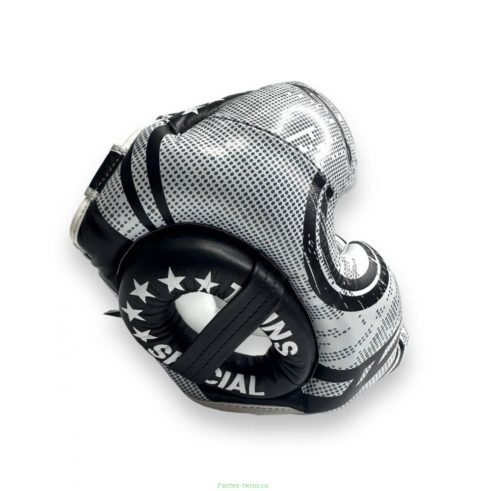 Шлем боксерский Twins Special FHGL3-TW5 white black XL