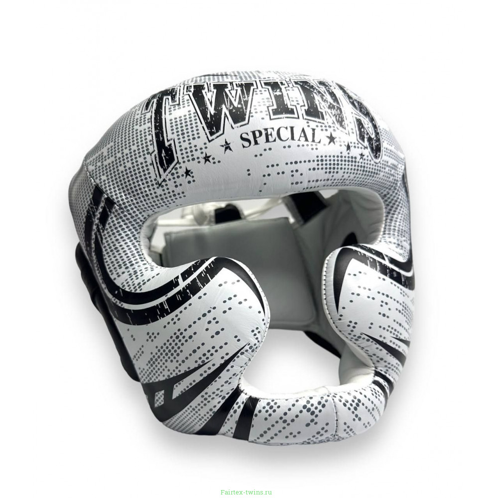 Шлем боксерский Twins Special FHGL3-TW5 white black XL
