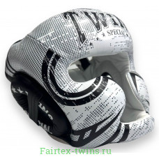 Шлем боксерский Twins Special FHGL3-TW5 white black XL