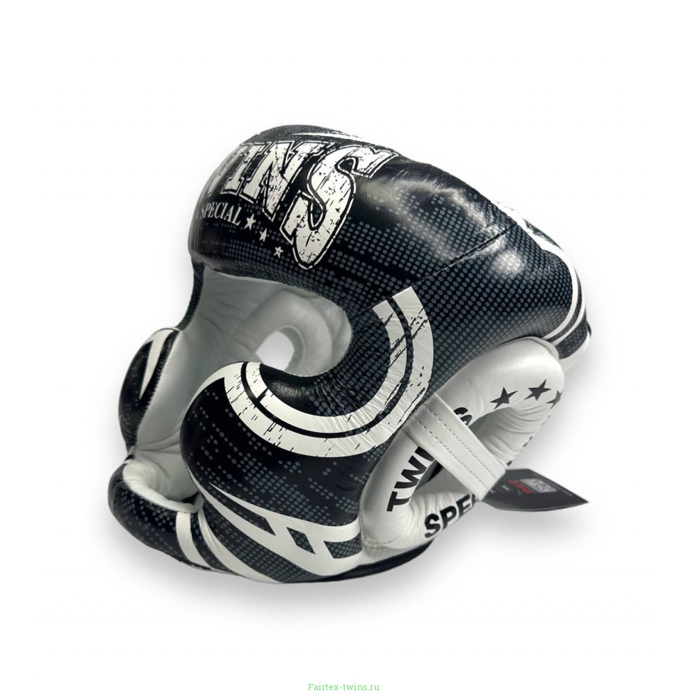 Шлем боксерский Twins Special FHGL3-TW5 black white L