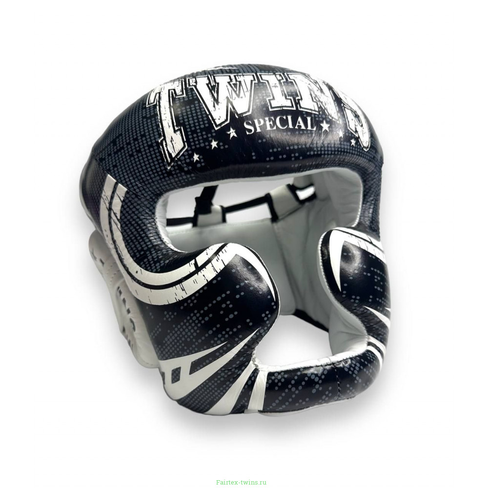 Шлем боксерский Twins Special FHGL3-TW5 black white M