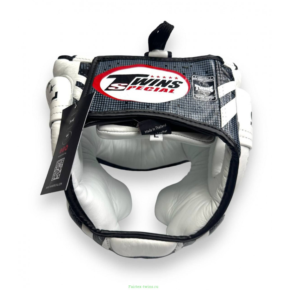 Шлем боксерский Twins Special FHGL3-TW5 black white XL