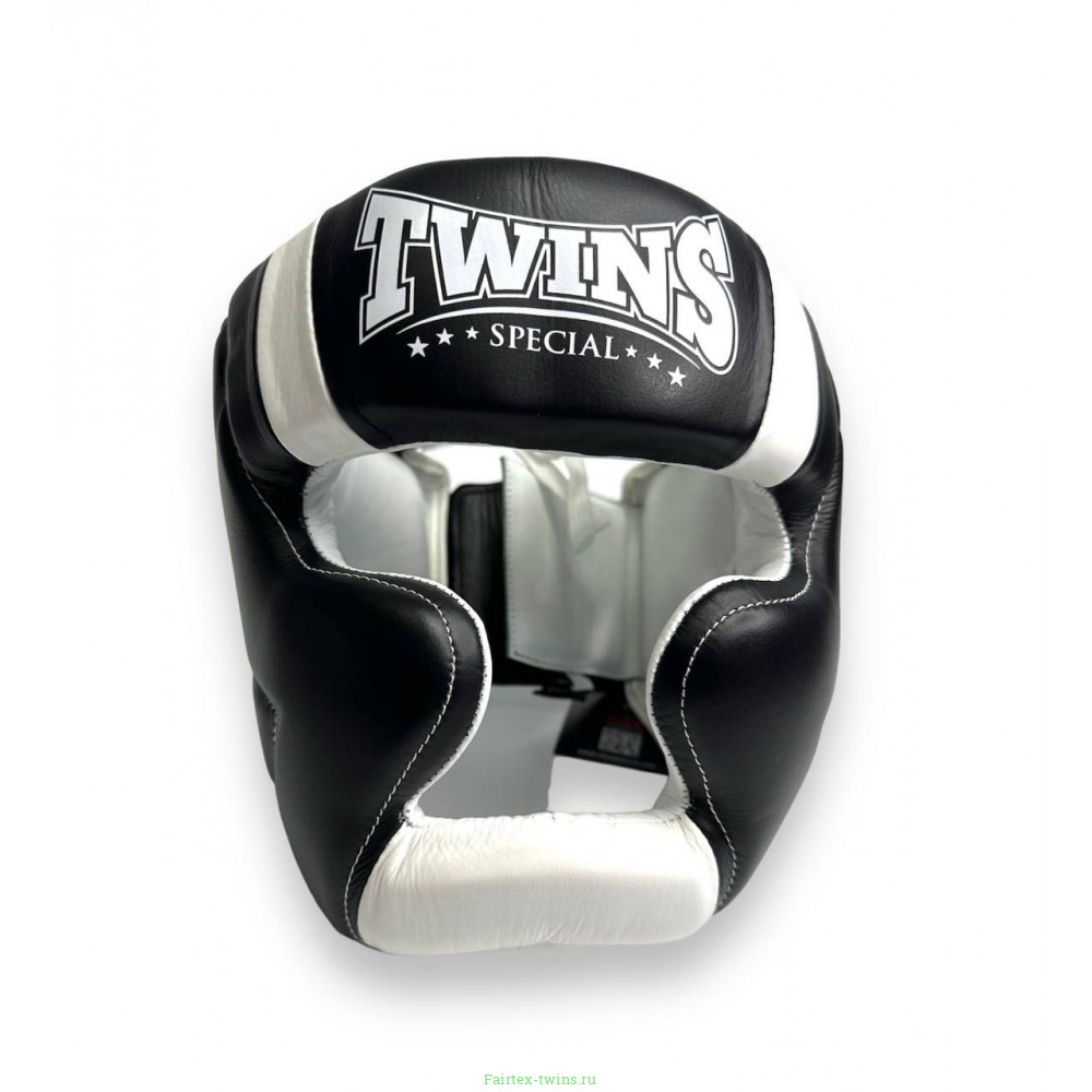 Шлем боксерский Twins Special HGL11 black white XL