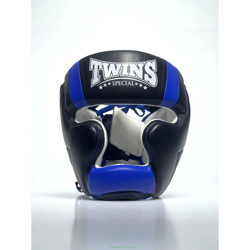 Шлем боксерский Twins Special HGL11 black blue XL