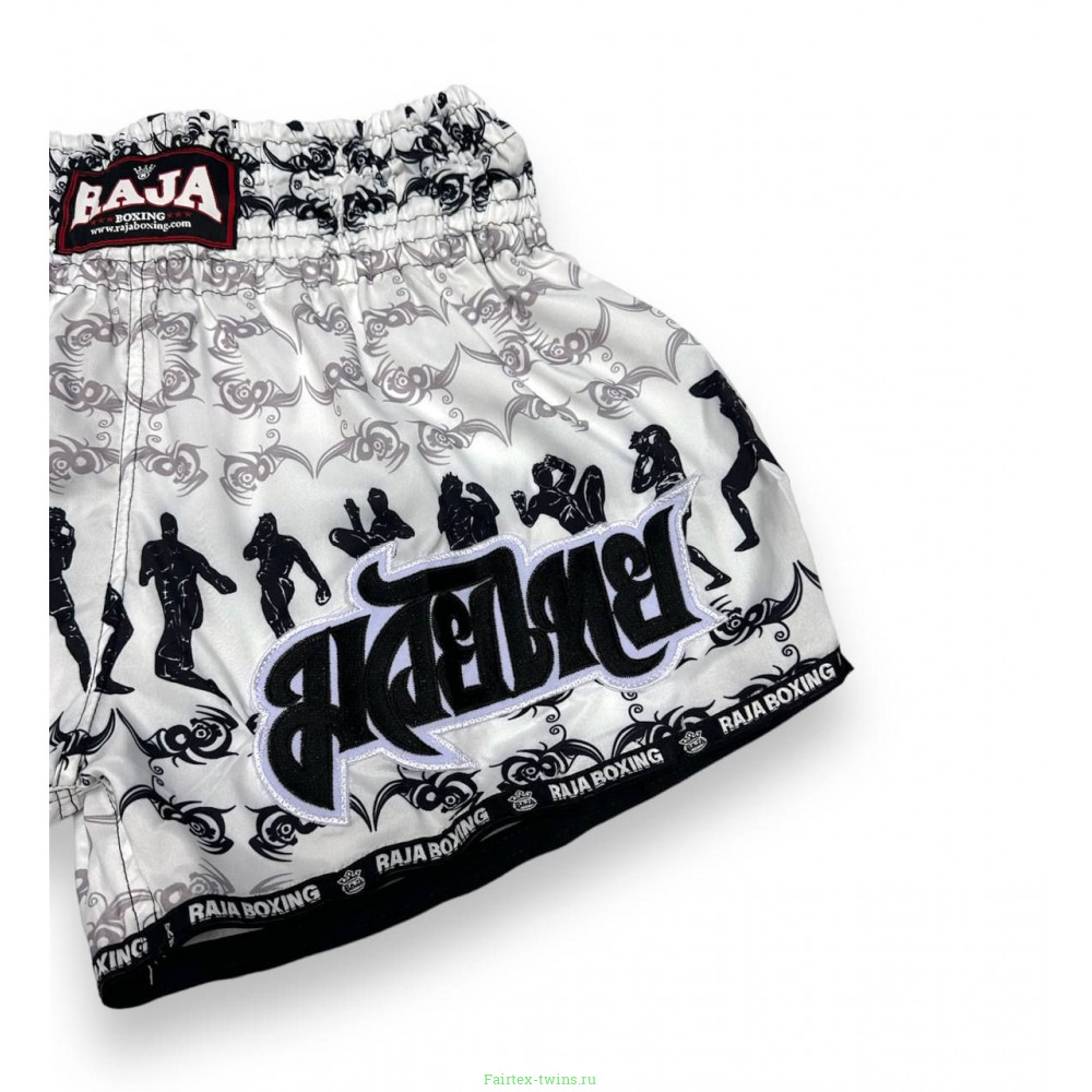 Шорты для бокса Raja Boxing Fighter white 2XL