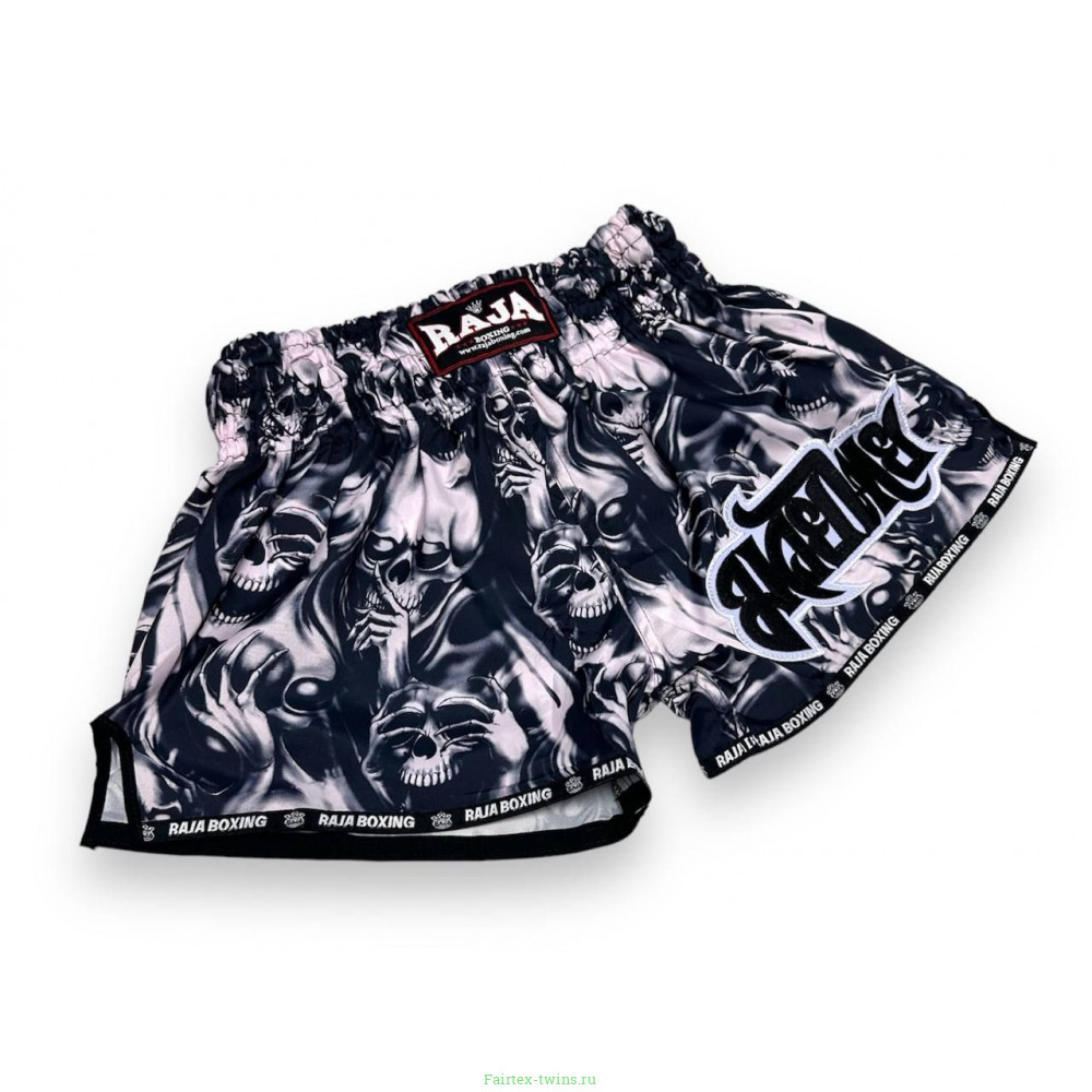 Шорты для бокса Raja Boxing Skullz pink M