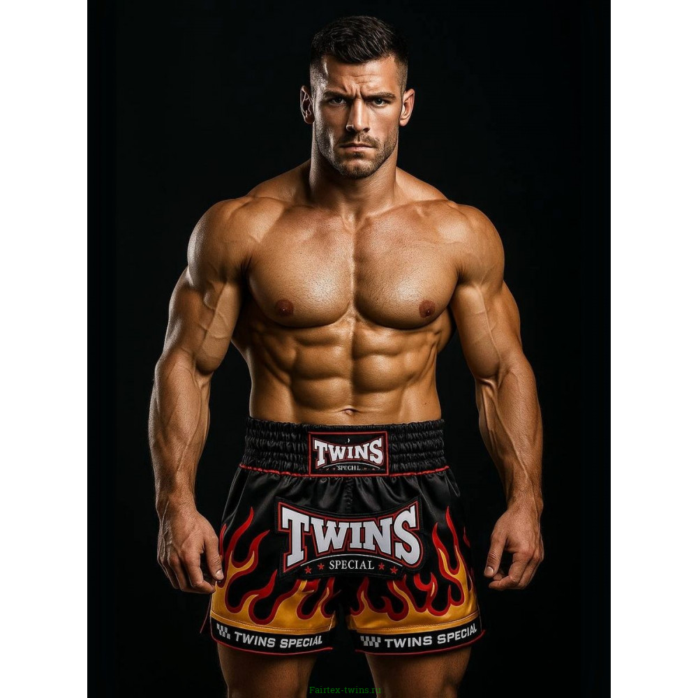 Шорты для бокса Twins Special TBS Flame XL