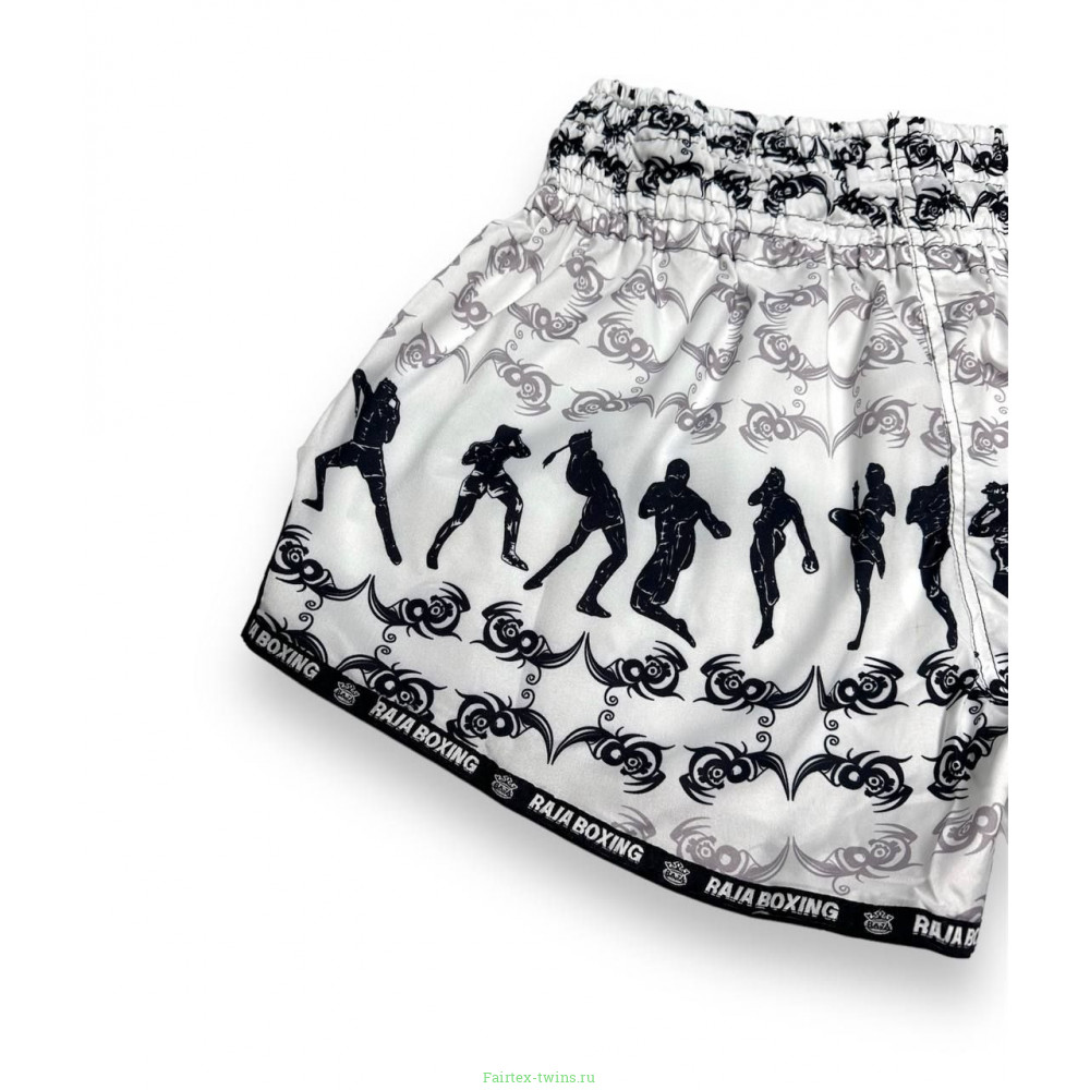 Шорты для бокса Raja Boxing Fighter white L