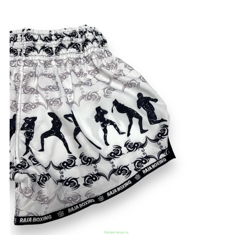 Шорты для бокса Raja Boxing Fighter white S