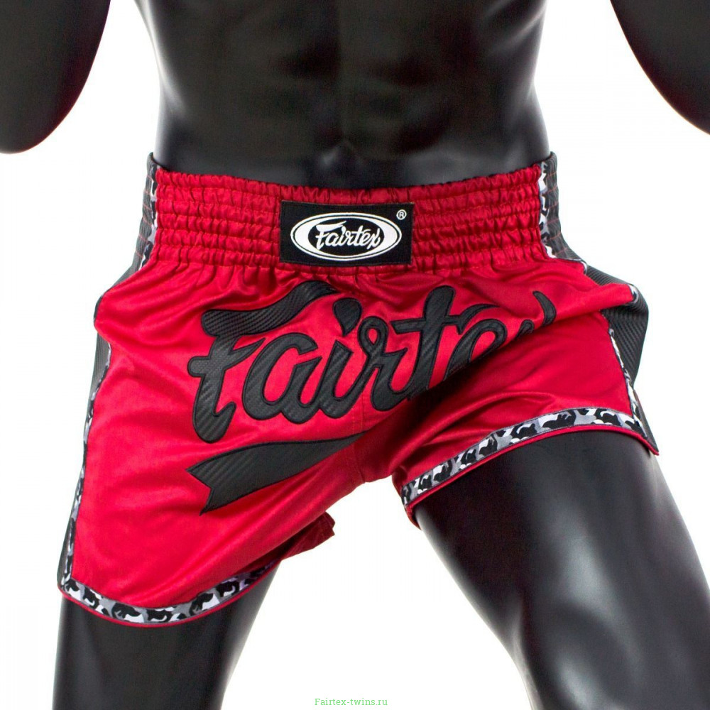 Шорты для бокса Fairtex BS1703 (красный-черный) 2XL
