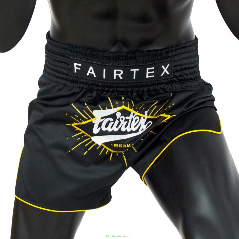 Шорты для бокса Fairtex BS1903 (черный-золотой) 2XL