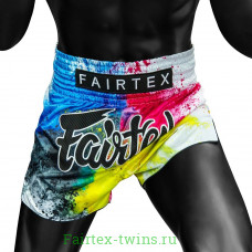 Шорты для бокса Fairtex BS1937 Acid jazz white - XL