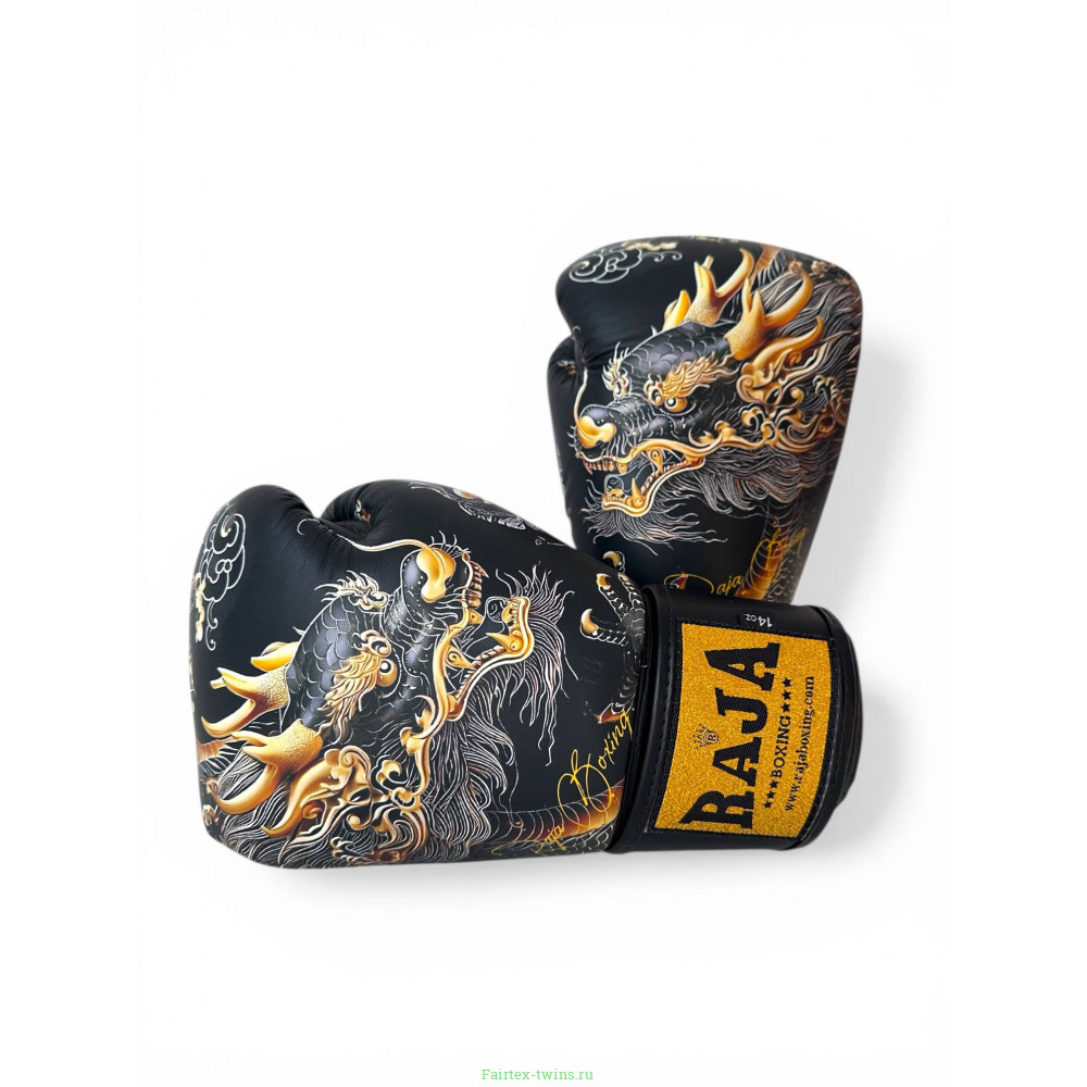 Боксёрские перчатки Raja Gold Dragon 12 oz