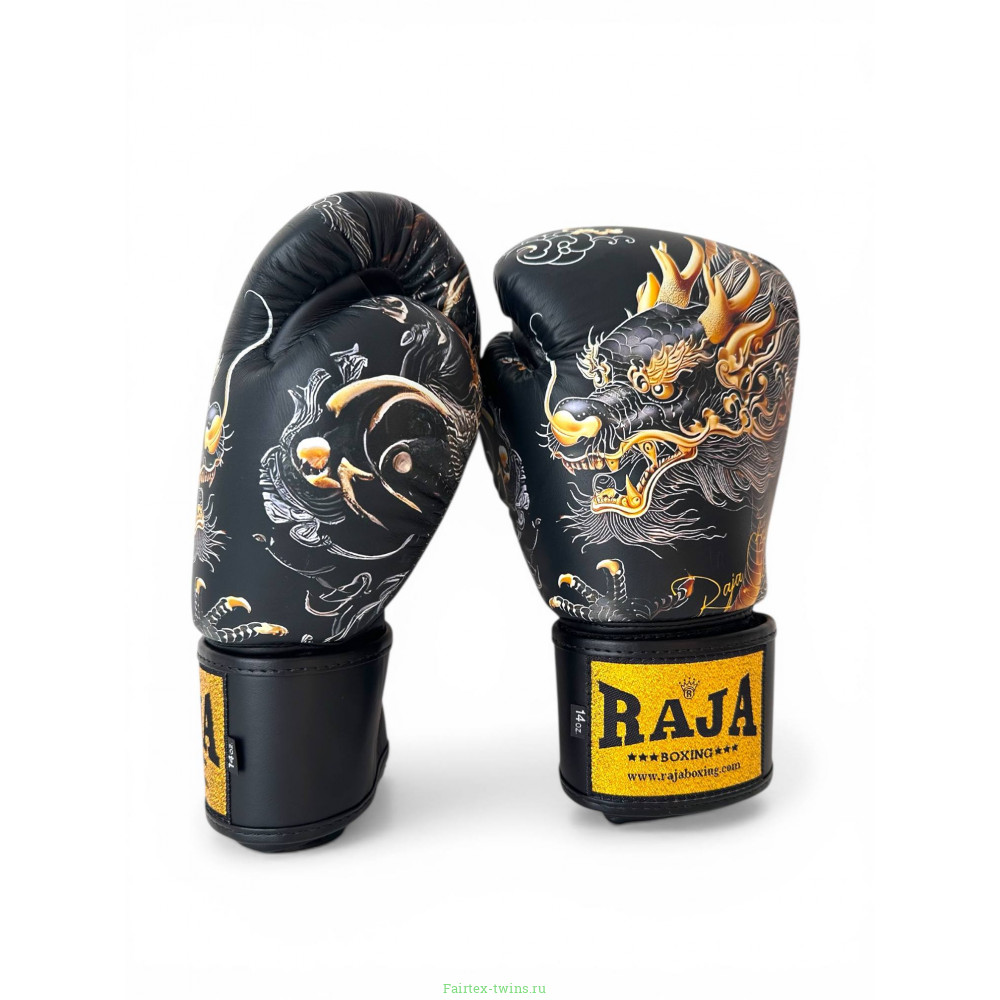 Боксёрские перчатки Raja Gold Dragon 12 oz
