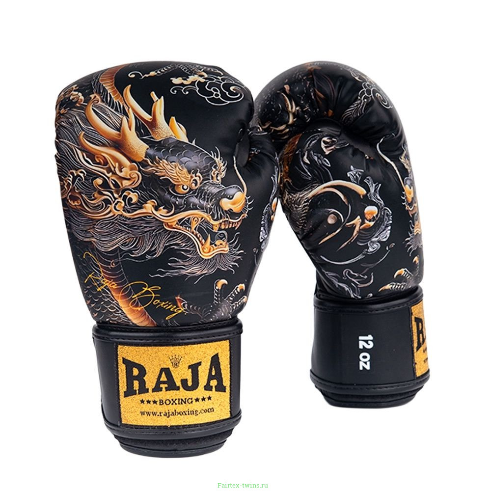 Боксёрские перчатки Raja Gold Dragon 14 oz