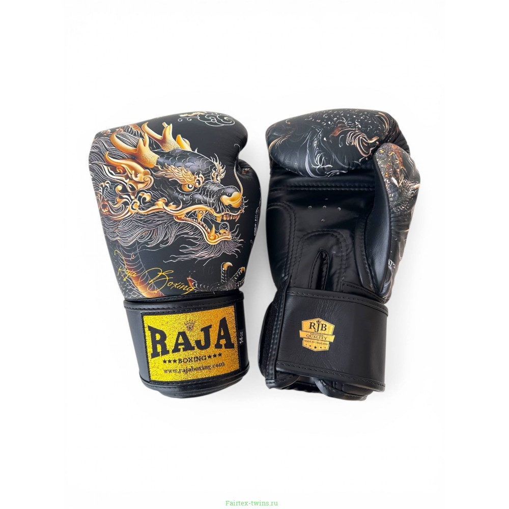 Боксёрские перчатки Raja Gold Dragon 16 oz