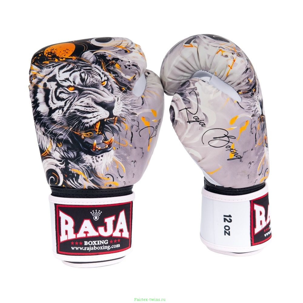 Боксёрские перчатки Raja White Tiger 12 oz