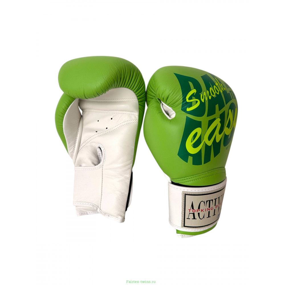 Боксёрские перчатки TKB ACTIVE MUAYTHAI green 10 oz
