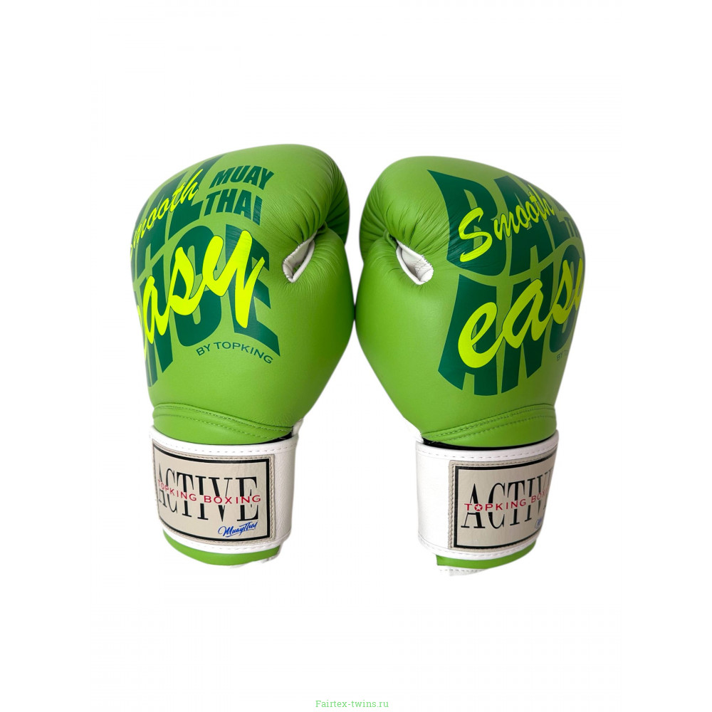 Боксёрские перчатки TKB ACTIVE MUAYTHAI green 16 oz