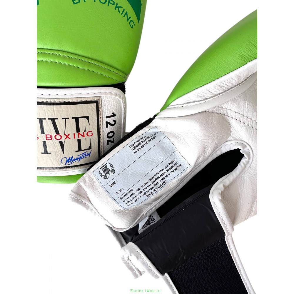 Боксёрские перчатки TKB ACTIVE MUAYTHAI green 16 oz