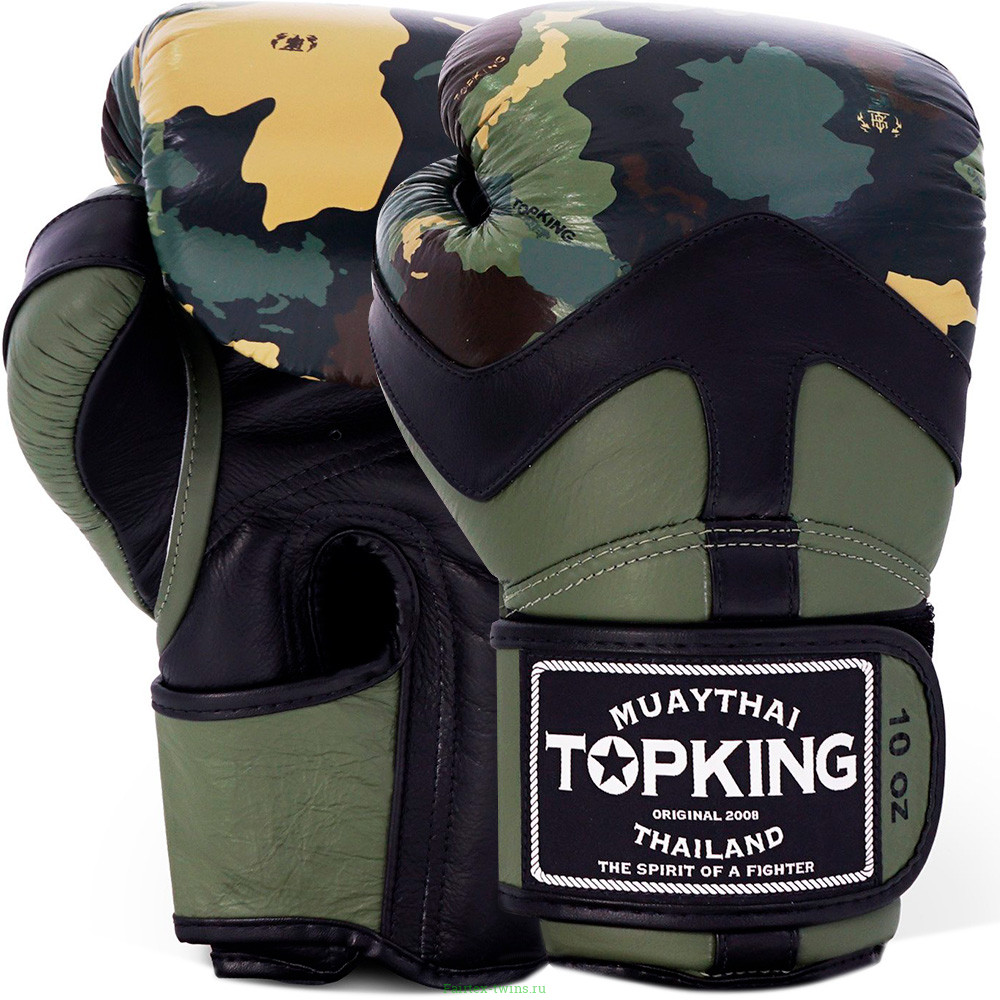 Боксёрские перчатки TKB CAMOUFLAGE green 12 oz