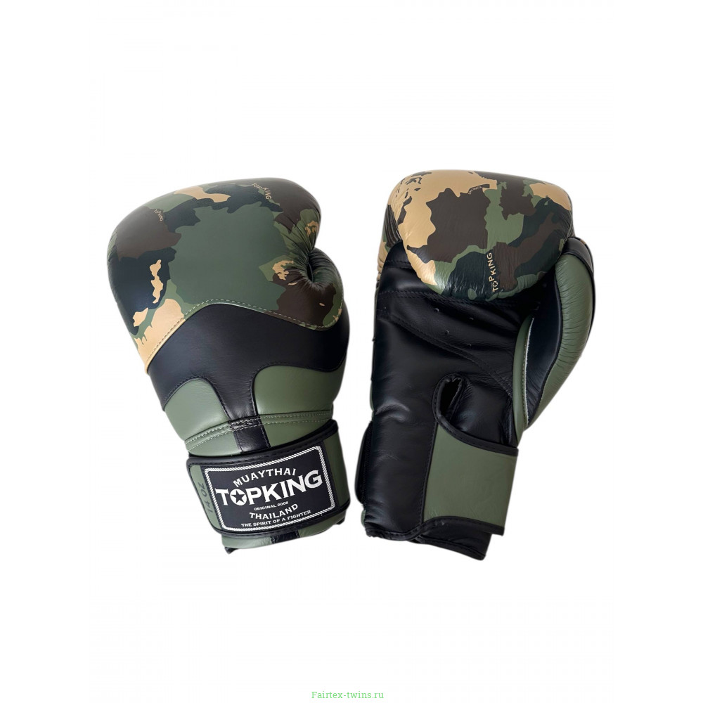 Боксёрские перчатки TKB CAMOUFLAGE green 12 oz