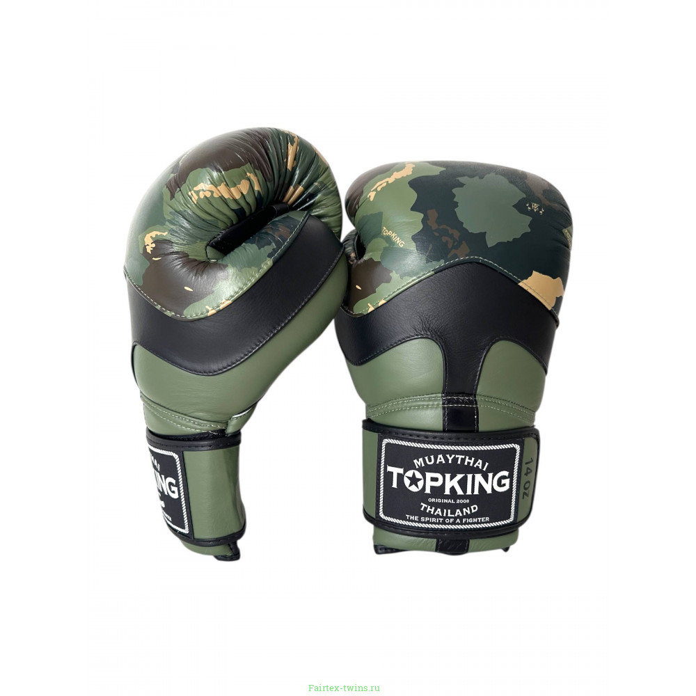 Боксёрские перчатки TKB CAMOUFLAGE green 12 oz