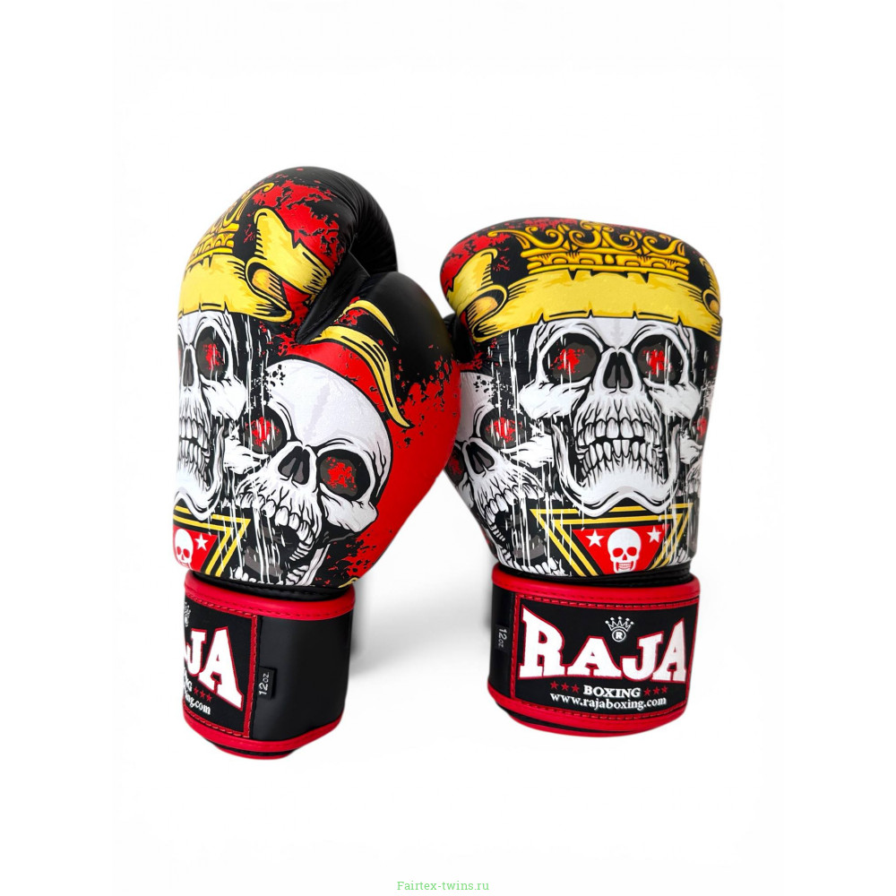 Боксёрские перчатки Raja Fancy Skull King 12 oz