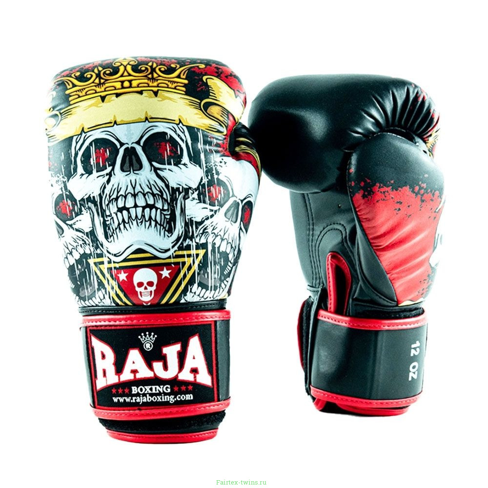 Боксёрские перчатки Raja Fancy Skull King 16 oz