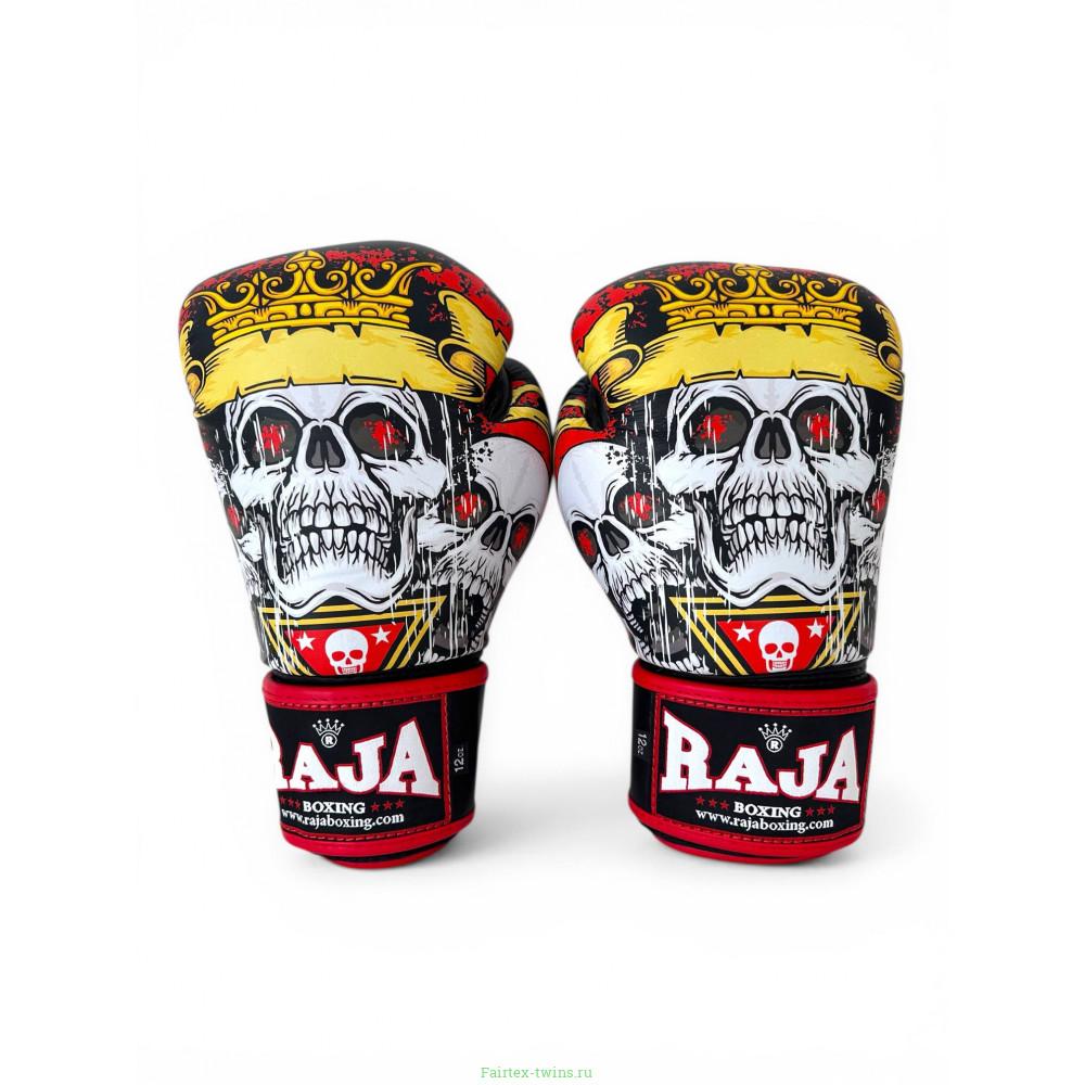 Боксёрские перчатки Raja Fancy Skull King 16 oz