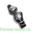 Боксерские перчатки Twins Special FBGV52 Dragon white silver 14 oz