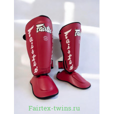 Защита голени Fairtex SP7 red M