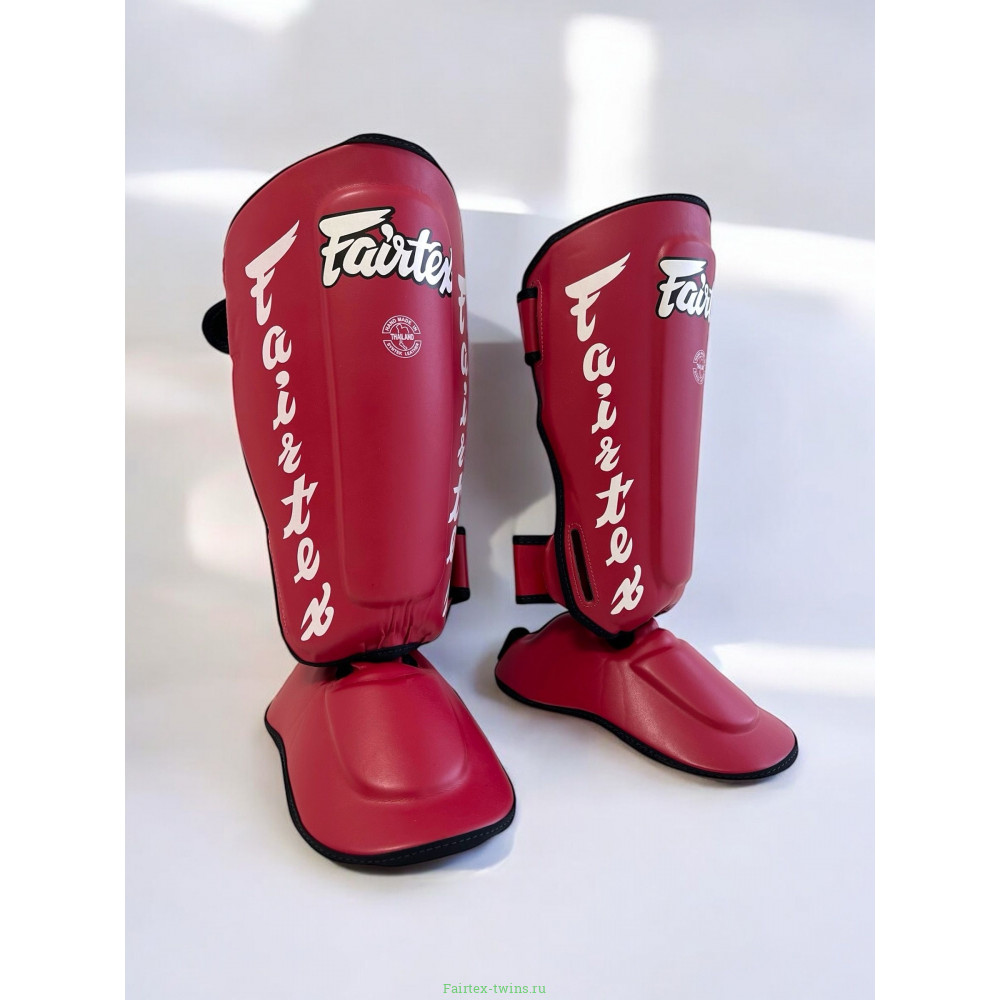 Защита голени Fairtex SP7 red M