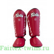 Защита голени Fairtex SP7 red XL