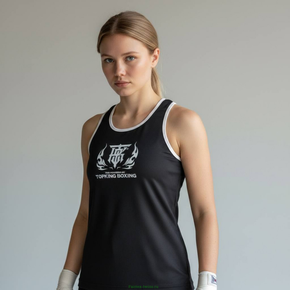 Майка для соревнований Top King Boxing black L