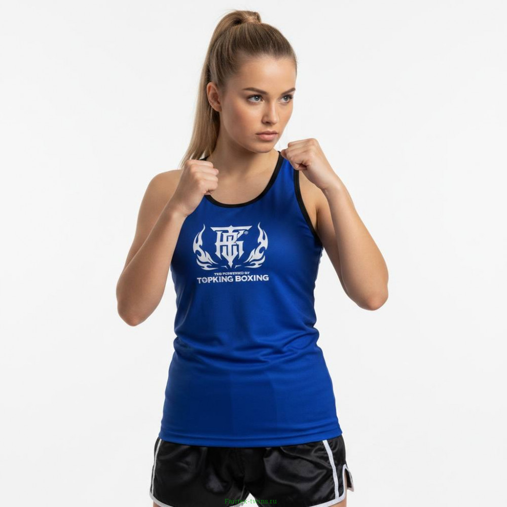 Майка для соревнований Top King Boxing blue L