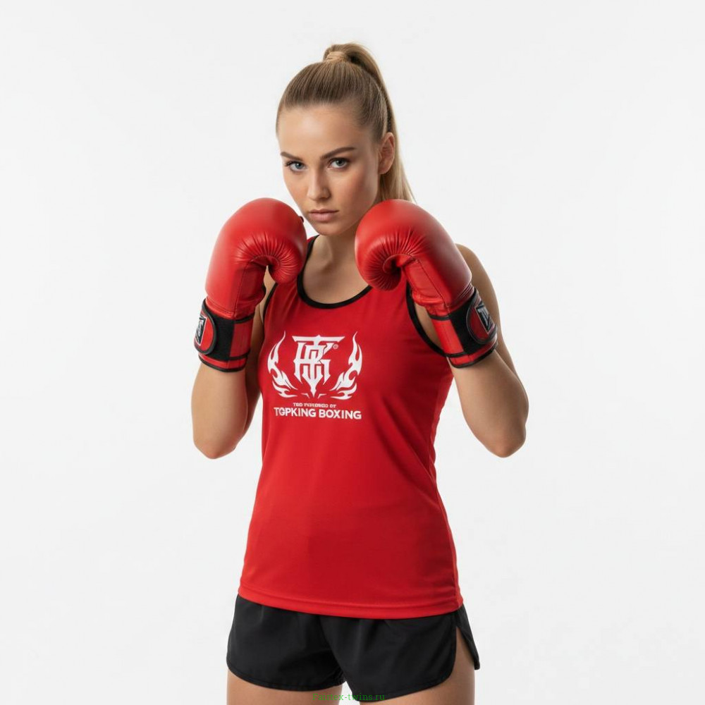 Майка для соревнований Top King Boxing red M