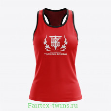 Майка для соревнований Top King Boxing red M