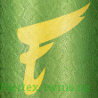 Боксерский мешок Fairtex HB6PY Green (gold silk screen) Banana Bag (БЕЗ НАПОЛНЕНИЯ)