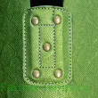 Боксерский мешок Fairtex HB6PY Green (gold silk screen) Banana Bag (БЕЗ НАПОЛНЕНИЯ)
