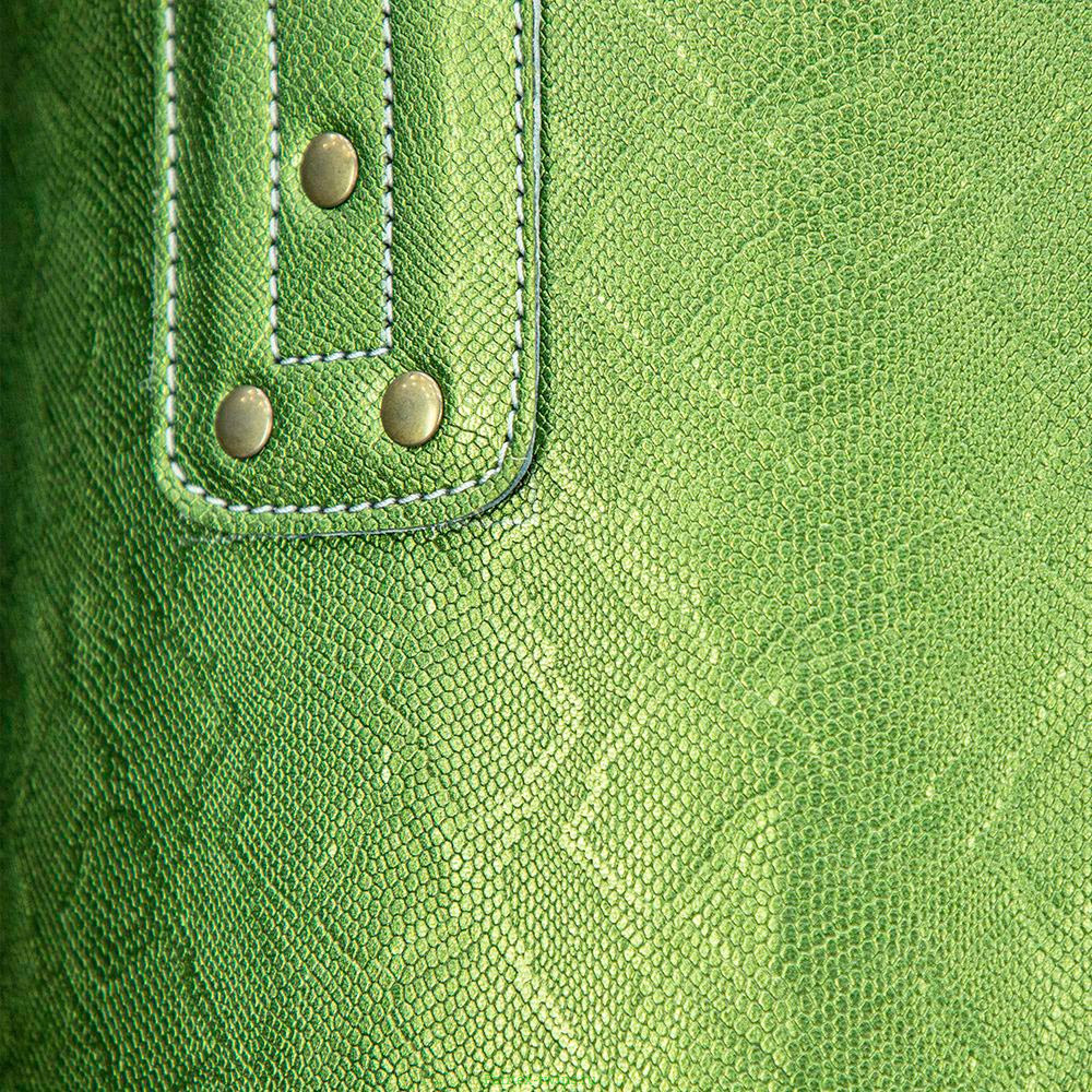 Боксерский мешок Fairtex HB6PY Green (gold silk screen) Banana Bag (БЕЗ НАПОЛНЕНИЯ)