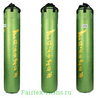Боксерский мешок Fairtex HB6PY Green (gold silk screen) Banana Bag (БЕЗ НАПОЛНЕНИЯ)