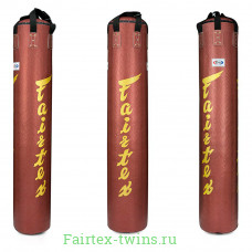 Боксерский мешок Fairtex HB6PY Red (gold silk screen) Banana Bag (БЕЗ НАПОЛНЕНИЯ)
