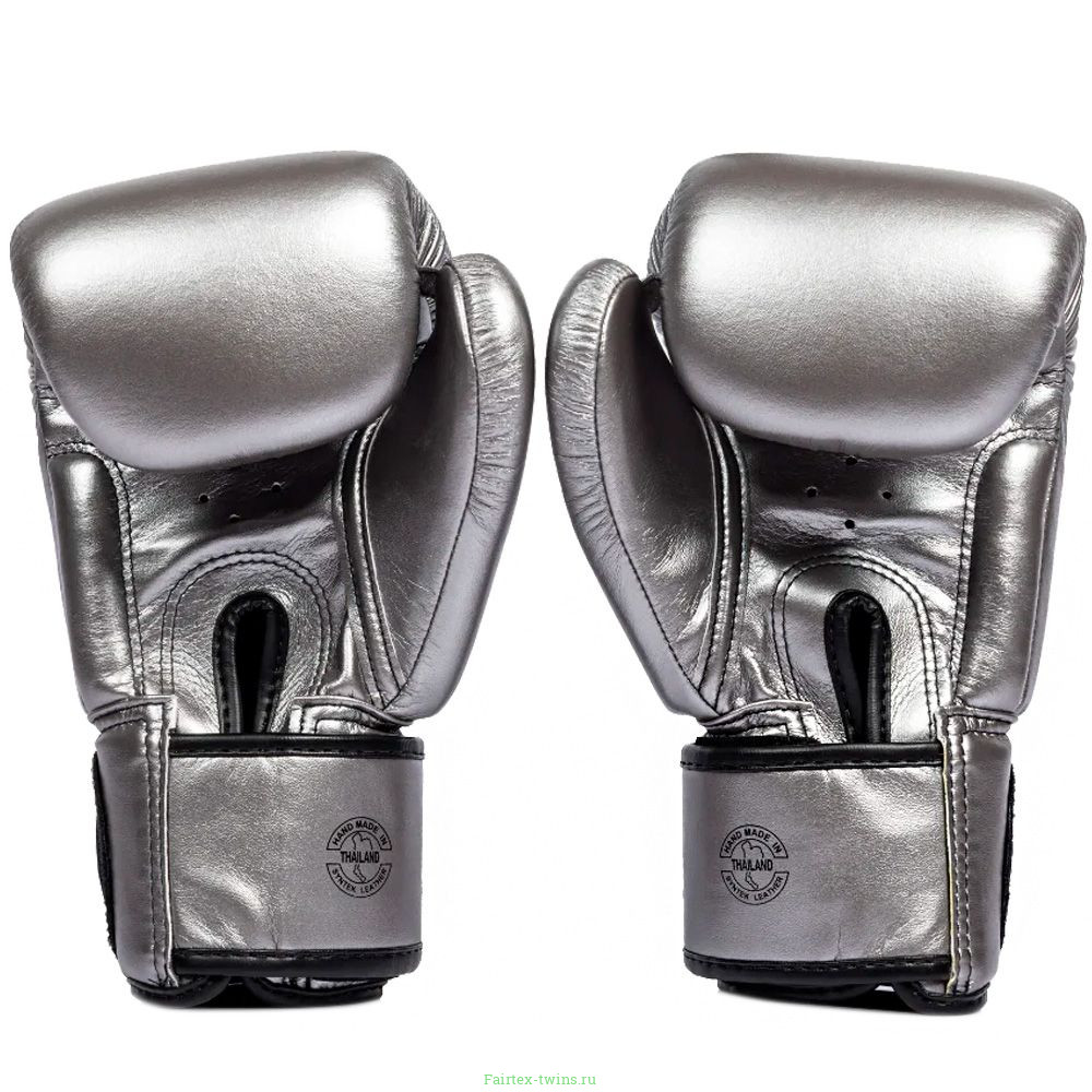 Боксерские перчатки Fairtex BGV1C-PLUS gun metallic 10 oz
