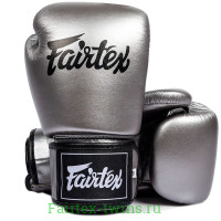 Боксерские перчатки Fairtex BGV1C-PLUS gun metallic 12 oz
